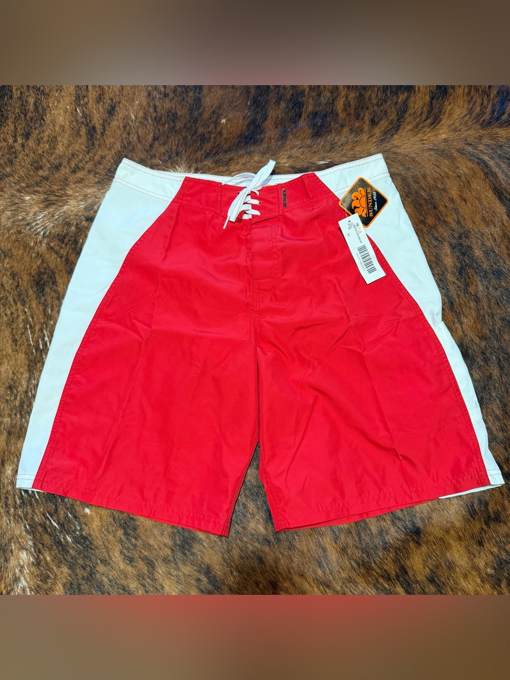 NWT Sundek Board Shorts Size 34 M671B + Dry Pouch FOLLOW THE SUN Donovan